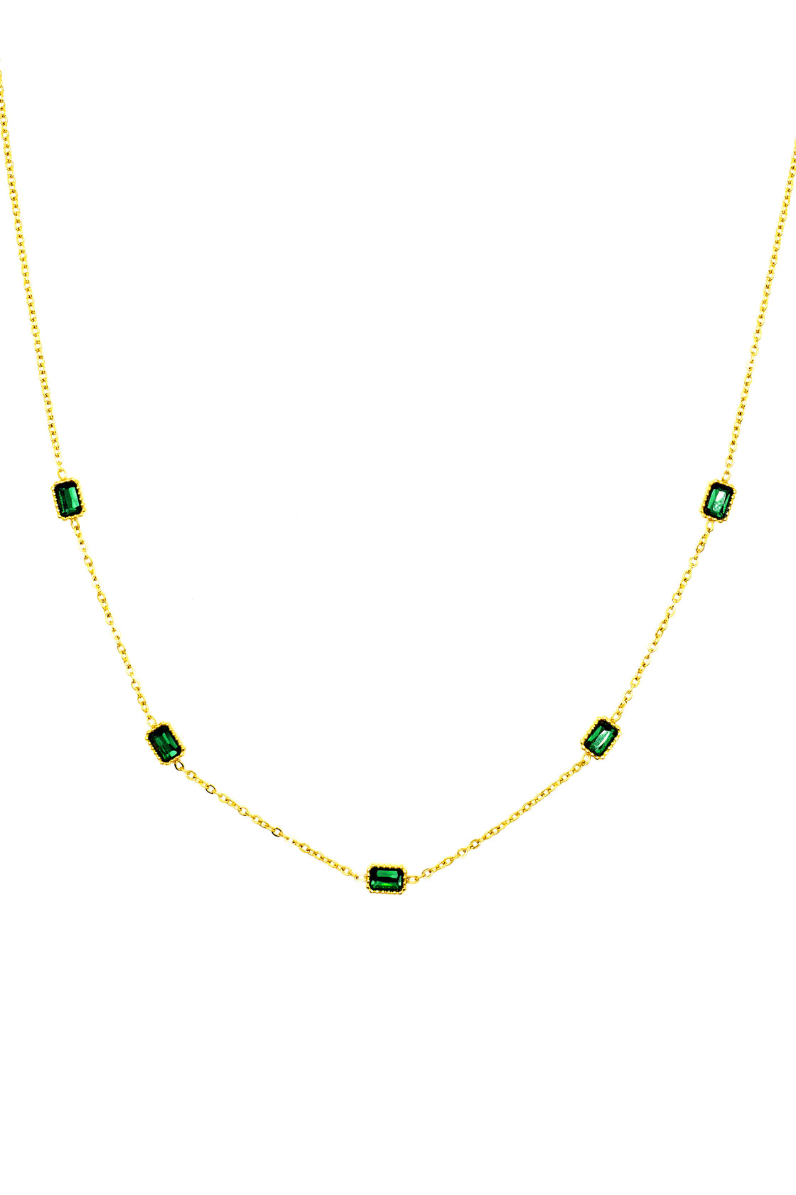 Greenstone necklace