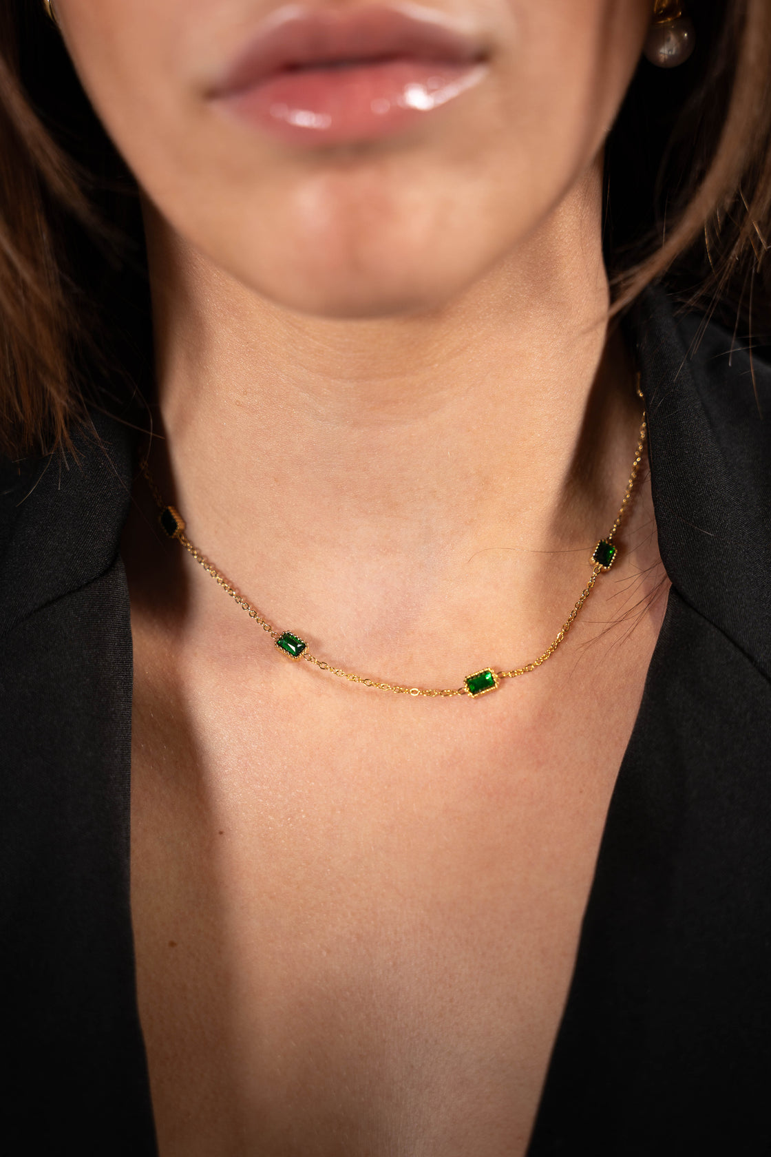 Greenstone necklace