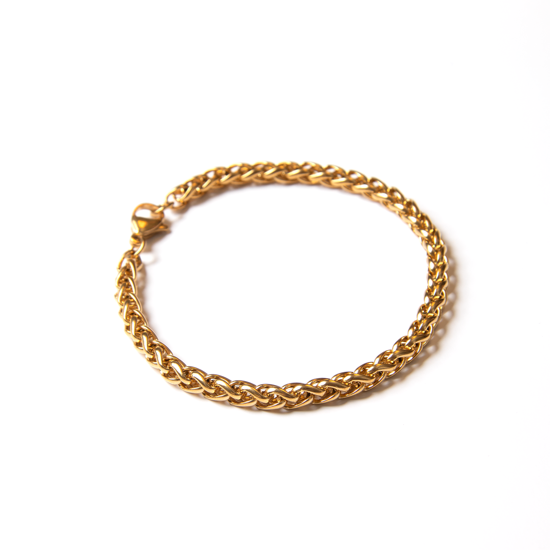 Twisted cuban chain bracelet