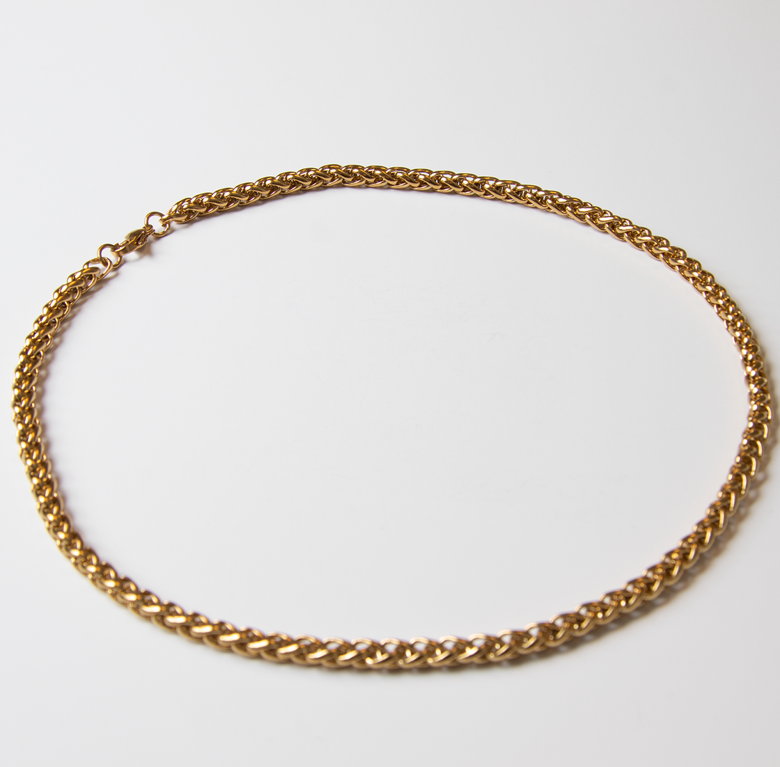 Twisted cuban chain necklace