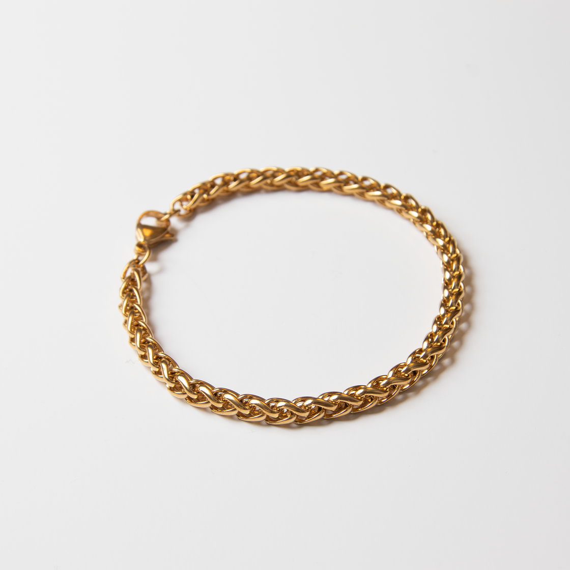 Twisted cuban chain bracelet