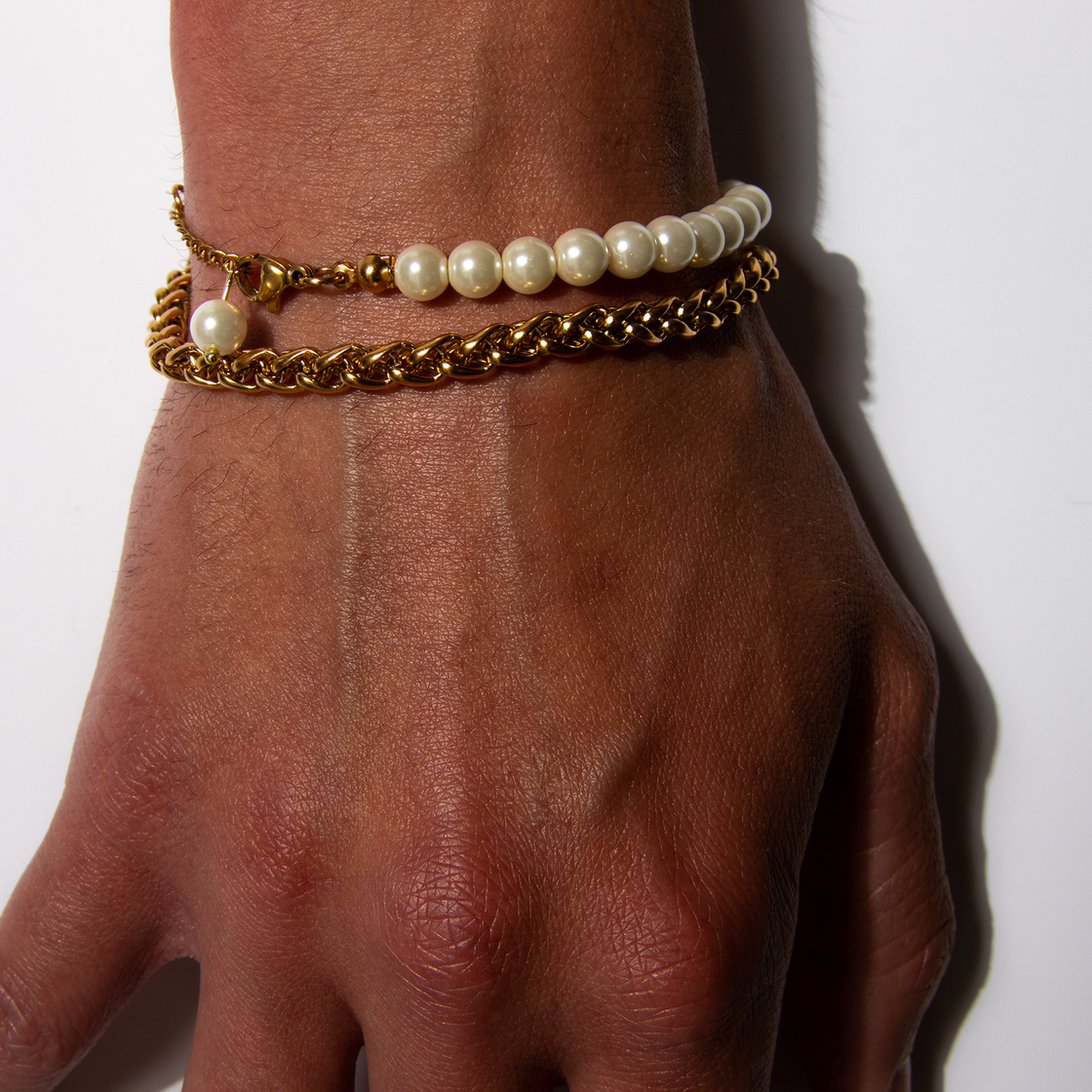 Twisted cuban chain bracelet